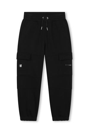 black cotton track pants GIVENCHY KIDS | H3012909B